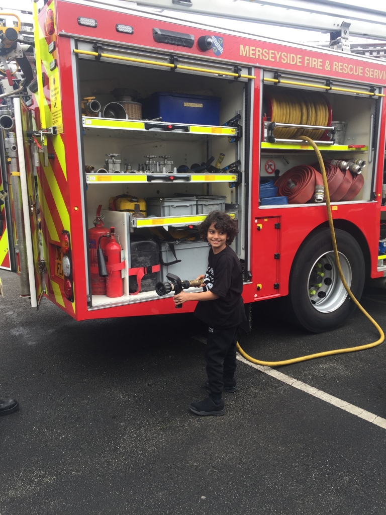 Fire safety fire engine