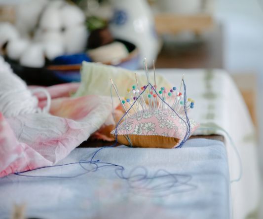 Sewing a memory pillow
